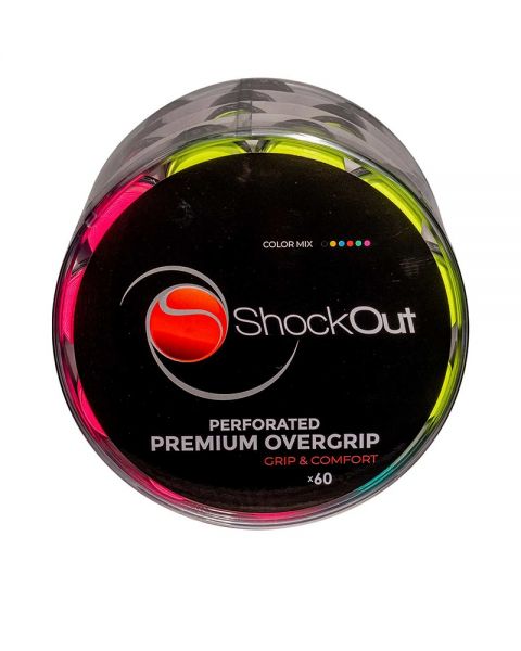 TAMBOR SHOCKOUT X60 OVERGRIPS PREMIUM MULTICOLOR PERFORADO