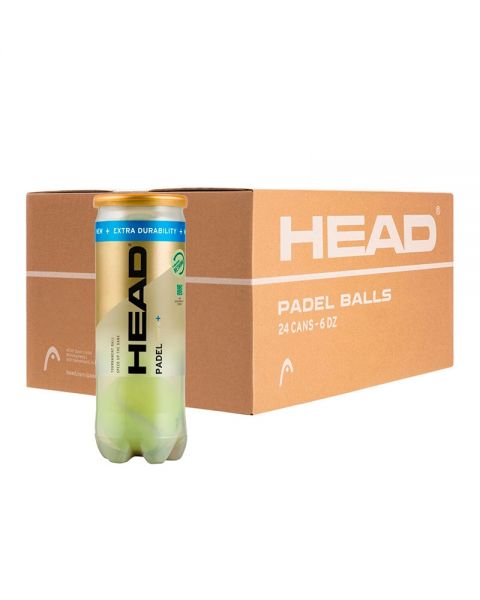 CAJON DE 24 BOTES DE 3 BOLAS HEAD PADEL PRO S +